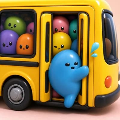 Conductor de Bus de Colores